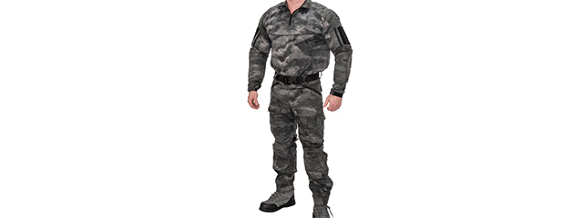 RUGGED COMBAT UNIFORM SET w/ SOFT SHELL PADDING (AT-LE), XS