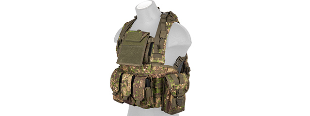 CA-307P MODULAR CHEST RIG (PC GREEN)