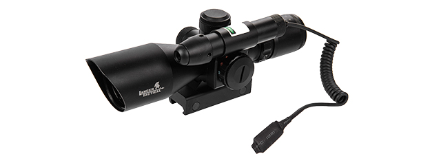 CA-414BG 2.5-10X40 EG RED & GREEN DUAL ILLUMINATED SCOPE W/ GREEN LASER