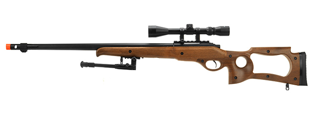 MB10WAB WELL MB10D SNIPER RIFLE W/ SCOPE AND BIPOD (FAUX WOOD)