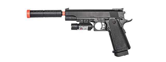 P2001C SPRING PISTOL w/ LASER (BK)