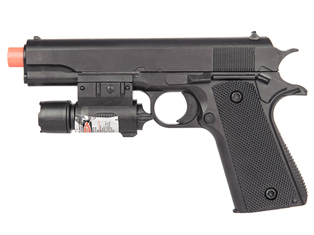 UK ARMS SPRING POWERED AIRSOFT P2003 PISTOL - BLACK