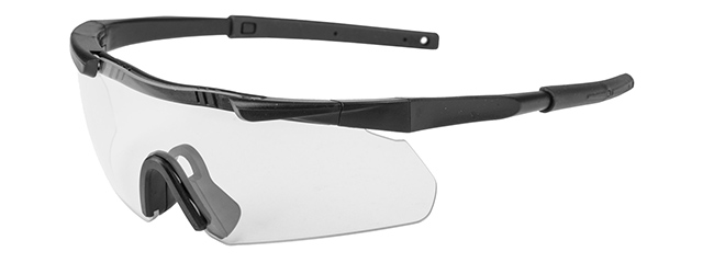 S01-TRANSPARENT EARMOR TACTICAL HARDCORE SHOOTING GLASSES (CLEAR)