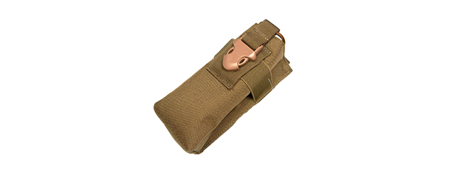 T0337-K CORDURA MOLLE RADIO POUCH ( KHAKI )