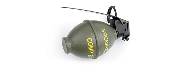 AMA POLYMER M26 DUMMY GRENADE W/ METAL PIN - OLIVE DRAB