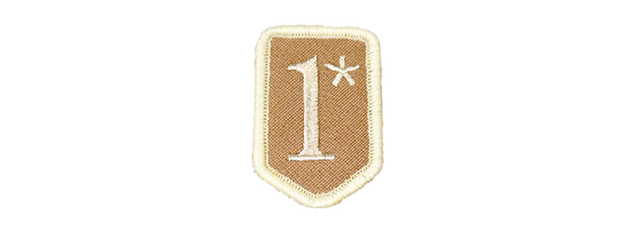 AMA AIRSOFT 1* HOOK AND LOOP PATCH - SAND