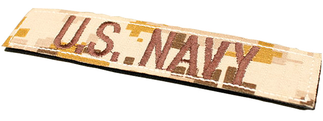 T1617-DD US NAVY VELCRO PATCH (DESERT DIGITAL)