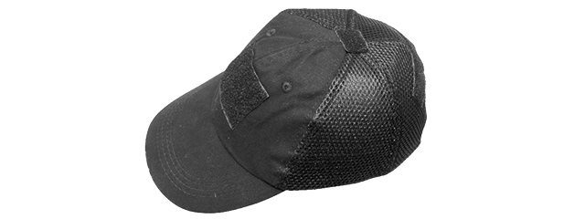 AMA ADJUSTABLE TACTICAL MESH TEAM CAP - BLACK