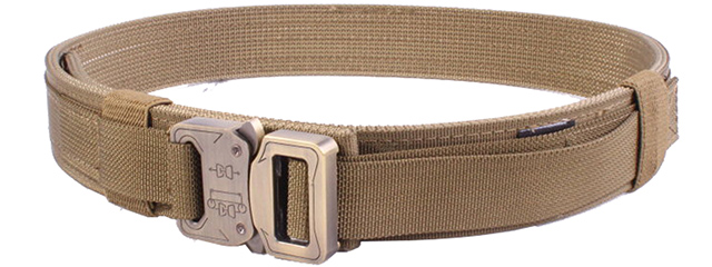 T1939-K-L HARD 1.5 INCH SHOOTER BELT (KHAKI), LRG