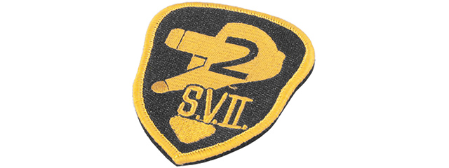 AIRSOFT MEGASTORE ARMORY SVIII HOOK AND LOOP MORALE PATCH - YELLOW / BLACK