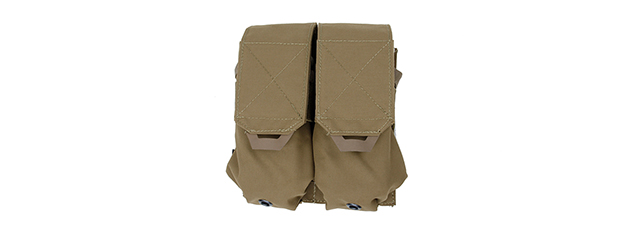 T2303-CB QUOP DOUBLE M4 MAG POUCH (KHAKI)