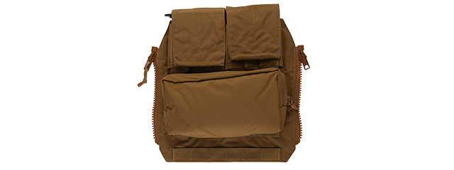 T2509CB ZIPPER BACK PANEL POUCH PACK (COYOTE BROWN)