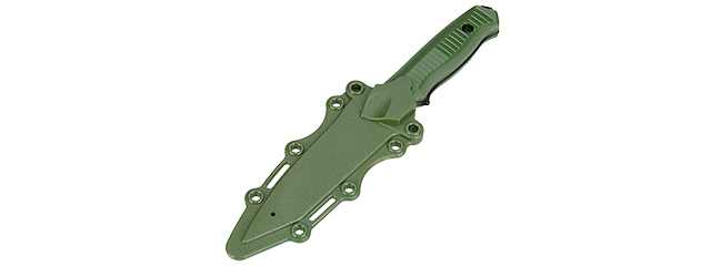 2621G RUBBER BAYONET KNIFE W/ ABS PLASTIC SHEATH COVER (OLIVE DRAB)
