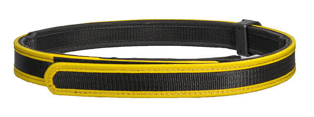 AC-402YL COMPETITION SPECIAL BELT (COLOR: BLACK & YELLOW) SIZE: LARGE