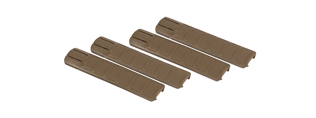 AC-422T TD STYLE RAIL COVERS 4PC SET (COLOR: DARK EARTH)