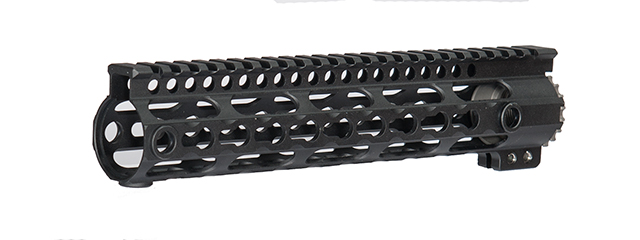 AC-424B MI STYLE KEYMOD SYSTEM RAIL 10 INCH (COLOR: BLACK)