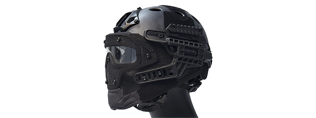 AC-820TP WOSPORT TACTICAL G4 SYSTEM BUMP HELMET MASK W/ GOGGLES (TYP)