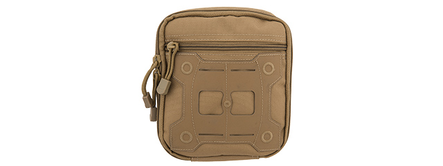 AC-876T LASER CUT HYPALON MOLLE MEDICAL SUNDRIES BAG (TAN)