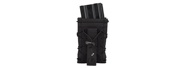 AC-877B SINGLE HIGH SPEED M4 MOLLE MAGAZINE POUCH (BLACK)