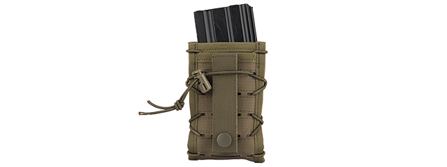 AC-877G SINGLE HIGH SPEED M4 MOLLE MAGAZINE POUCH (OD GREEN)