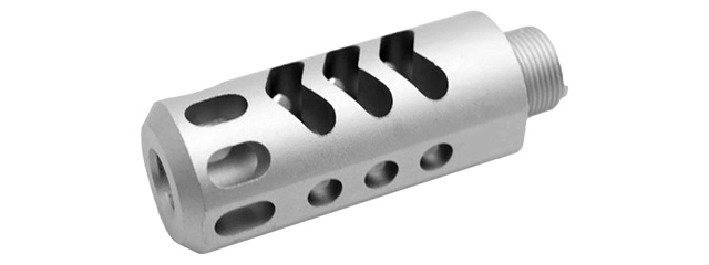 ACW-GB295-S 14MM PISTOL COMPENSATOR TYPE 3 FOR HI CAPA SERIES (SILVER)