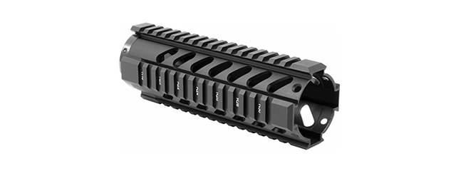 AIM SPORTS 7" FREE FLOAT QUAD RAIL AIRSOFT HANDGUARD - BLACK