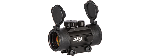 AIM SPORTS 1X42 METAL RED DOT AIRSOFT REFLEX SIGHT - BLACK