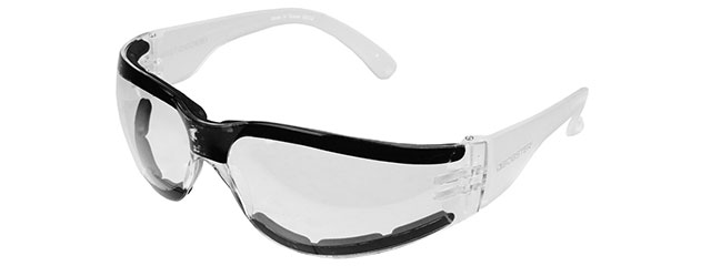 BOBSTER SHIELD III SHOOTING GLASSES ANSI Z87 RATED - CLEAR LENS