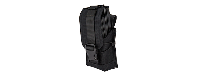 C206B CODE11 M4/5.56 CORDURA DOUBLE MAGAZINE POUCH (BLACK)