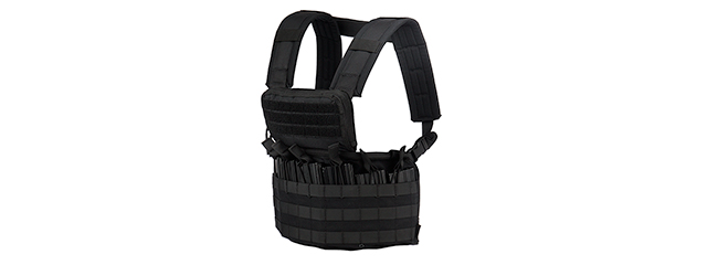 C209B CODE11 MOLLE PARACORD NAVIGATOR CHEST RIG (BLACK)