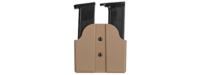 CA-1239T DUAL POLYMER PISTOL MAGAZINE CARRIER (TAN)