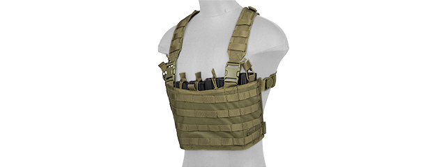 CA-882GN LIGHT WEIGHT CHEST RIG W/ MAG POUCH (OLIVE DRAB)