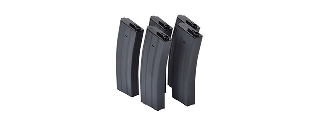 FIREPOWER AIRSOFT 190 RD MID-CAP M4/M16 AEG MAGAZINES - SET OF 5