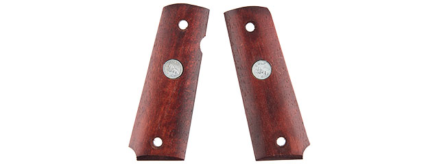 DB-1911-3 M1911 DARK WOOD AIRSOFT PISTOL GRIP PLATES