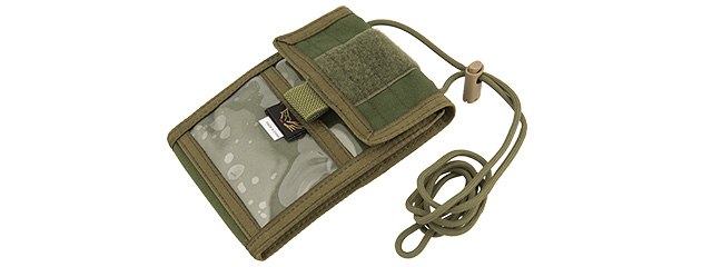 FY-BGA15OD VERSATILE IDENTIFICATION STORAGE WALLET (OD GREEN)