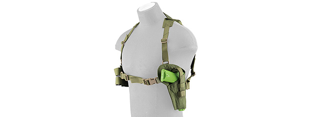 FY-HRC02OD SHOULDER HOLSTER AND MAGAZINE POUCH (OD GREEN)