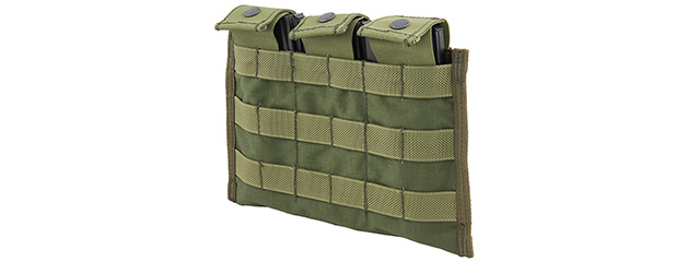 FY-PHM19OD SNAP BUTTON TRIPLE M4/M16 MAGAZINE POUCH (OD GREEN)