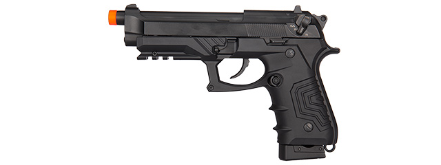 HCA-173BBB HG-173 M92 CO2 BLOWBACK SEMI/FULL AUTO AIRSOFT PISTOL (BLACK)