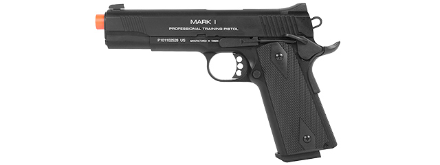 KWA FULL METAL M1911 MARK 1 PTP AIRSOFT GAS BLOWBACK PISTOL IN BLACK