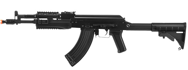 LCT Airsoft AK-104 Assault Rifle AEG w/ Folding Stock (Black)