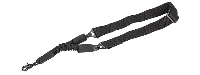 NCSTAR SINGLE-POINT BUNGEE SLING W/ QD MOUNT - BLACK