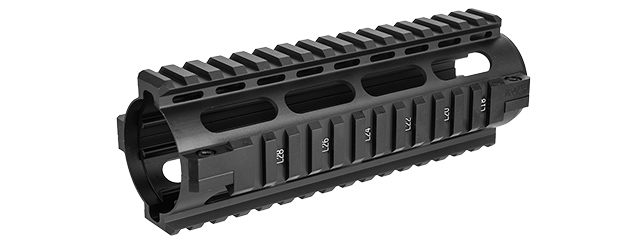 NCSTAR AR15 CARBINE LENGTH QUAD RAIL SYSTEM - BLACK - Click Image to Close