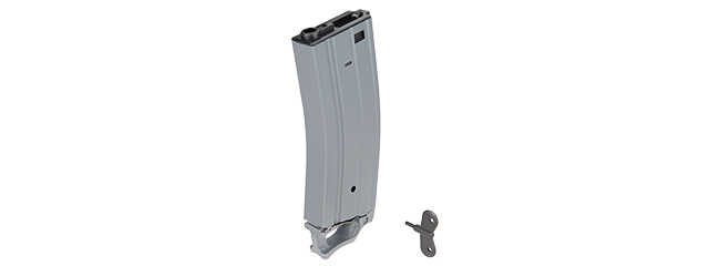 SG-618-1GR 330RD HIGH CAPACITY AIRSOFT MAGAZINE FOR M4 AEGS W/ PULL TAB (GRAY)