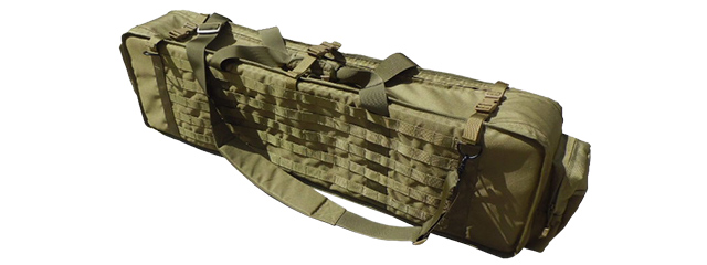 AMA MOLLE LINED TACTICAL RIFLE BAG W/ SHOULDER STRAP - KHAKI