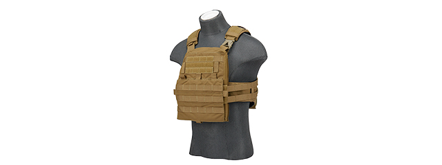 T2437CB QD TACTICAL AIRSOFT TACTICAL VEST (COYOTE BROWN)