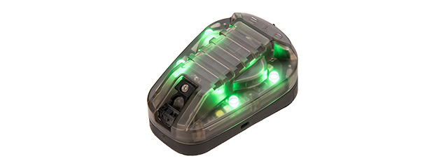 G-Force Identification Friend or Foe IFF Helmet Marker Light (BLACK / GREEN)