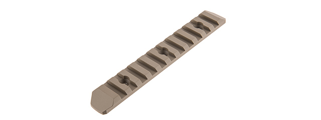 ATLAS CUSTOM WORKS 11-SLOT FULL METAL KEYMOD PICATINNY RAIL SEGMENT (TAN)