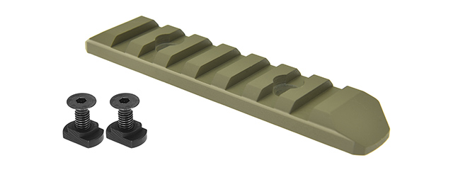 ATLAS CUSTOM WORKS 7-SLOT FULL METAL M-LOK PICATINNY RAIL SEGMENT (TAN)