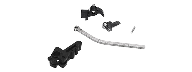 AIRSOFT MASTERPIECE CNC STEEL HAMMER & SEAR SET FOR MARUI HI-CAPA INFINITY QB (BLACK)