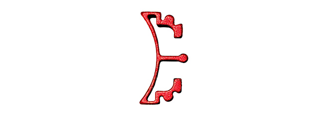 AIRSOFT MASTERPIECE ALUMINUM PUZZLE FRONT CURVE LONG TRIGGER (RED)